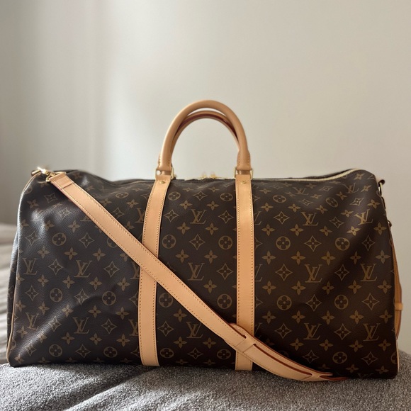 LOUIS VUITTON 55 KEEPALL BANDOULIERE - Picture 2 of 8